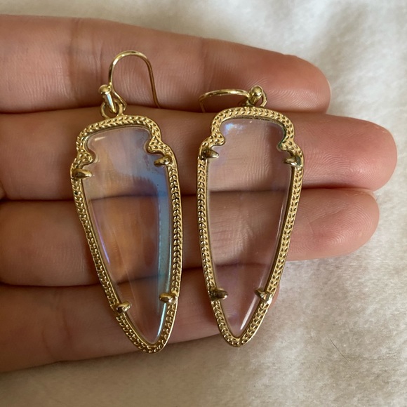 Kendra Scott Skylar Earrings Clear Iridescent - Picture 5 of 5